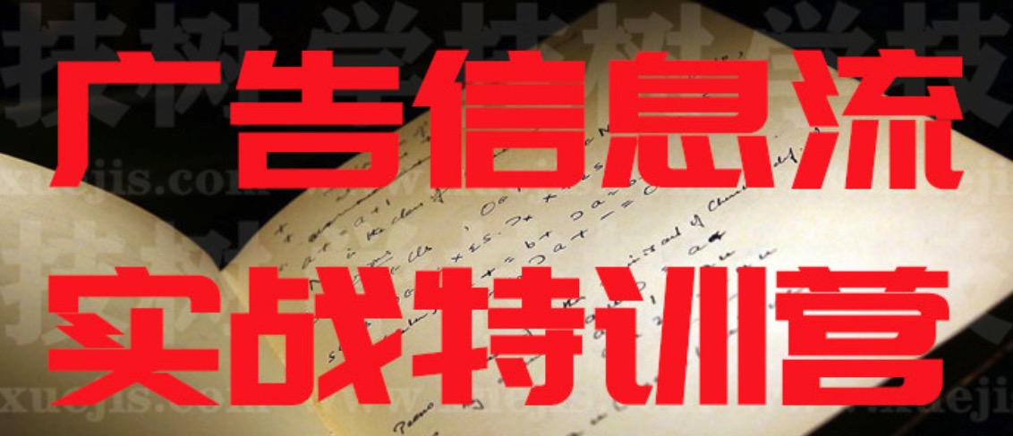 廣告信息流實戰(zhàn)特訓(xùn)營  百度網(wǎng)盤插圖