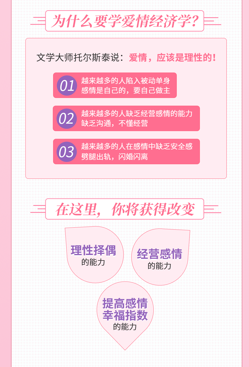 15節(jié)愛情經(jīng)濟學課，讓你魅力綻放，幸福永久插圖2