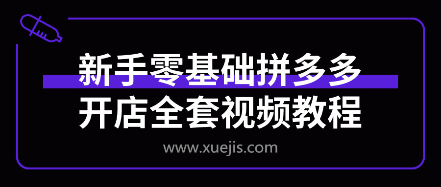 新手零基礎(chǔ)拼多多開店全套視頻教程 百度網(wǎng)盤插圖 新手零基礎(chǔ)拼多多開店全套視頻教程 百度網(wǎng)盤插圖