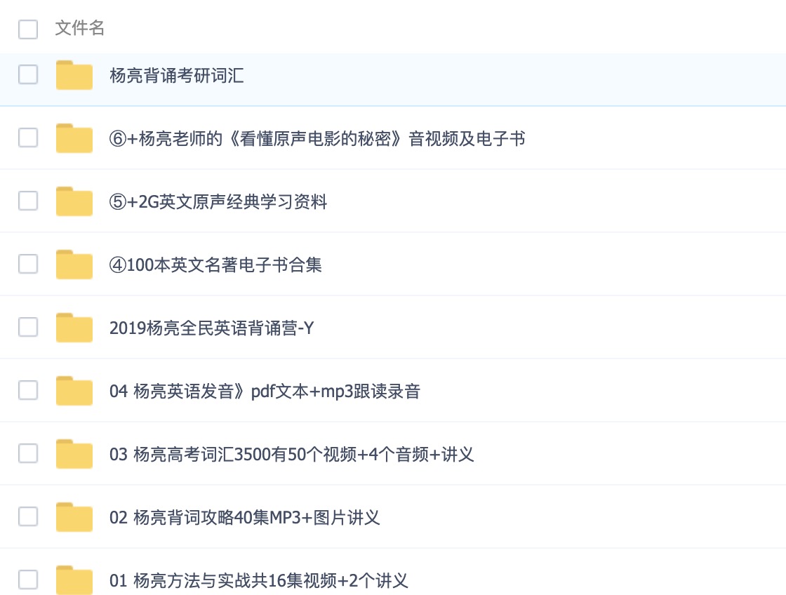 楊亮講英語全套學(xué)習(xí)資料合集 百度網(wǎng)盤插圖1