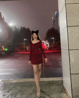 身高183的小姐姐cos阿貍魅惑，你頂?shù)米幔坎鍒D6