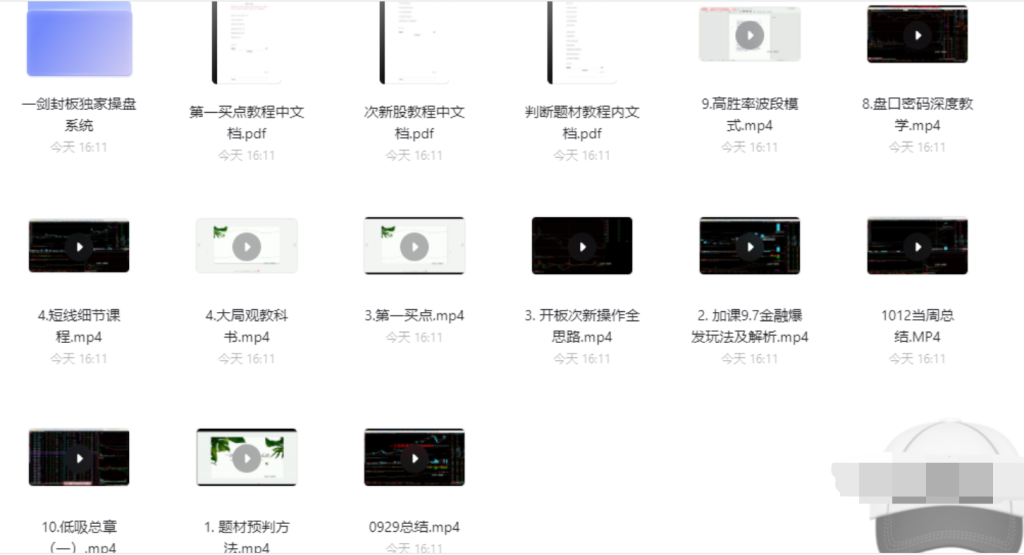 一劍獨(dú)家封板操盤(pán)系統(tǒng)課百度云分享插圖