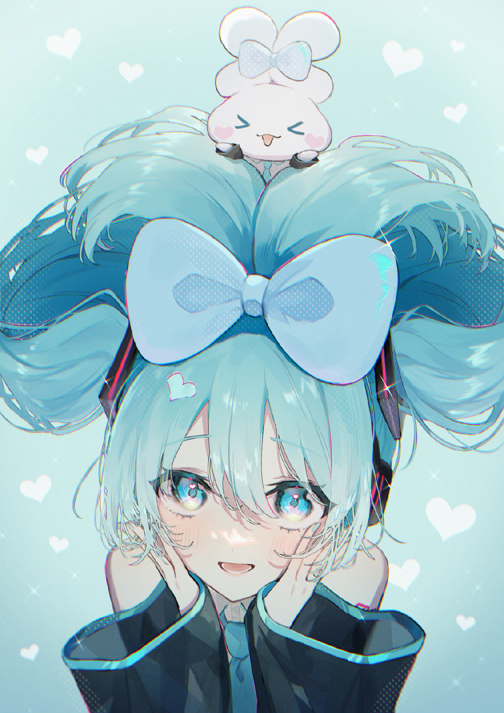 萌萌的玉桂狗初音未來(lái)組合登場(chǎng)，雙倍的萌萌氣息超治愈插圖10