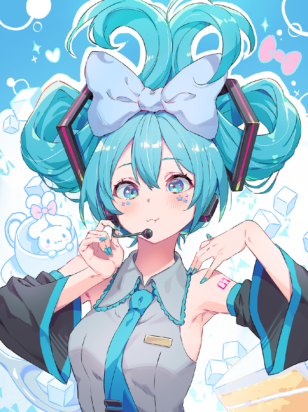 萌萌的玉桂狗初音未來(lái)組合登場(chǎng)，雙倍的萌萌氣息超治愈插圖6