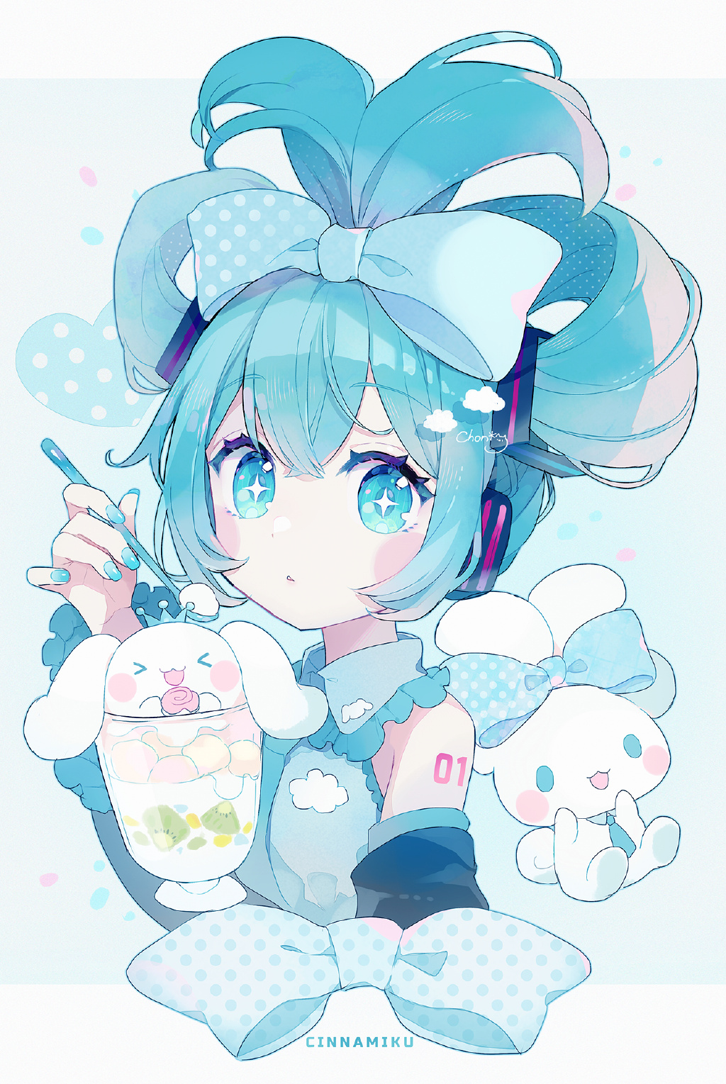 萌萌的玉桂狗初音未來(lái)組合登場(chǎng)，雙倍的萌萌氣息超治愈插圖21