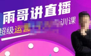 雨哥?超級(jí)直播帶貨+千川內(nèi)訓(xùn)課，45節(jié)系統(tǒng)大課百度網(wǎng)盤插圖