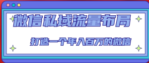 微信私域流量布局課程，打造年入百萬的微信【7節(jié)視頻課】百度網(wǎng)盤插圖