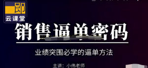 小偉老師銷(xiāo)售逼單密碼（16講）百度網(wǎng)盤(pán)插圖