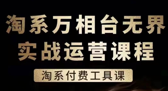淘系萬(wàn)相臺(tái)無(wú)界實(shí)戰(zhàn)運(yùn)營(yíng)課，淘系付費(fèi)工具課插圖