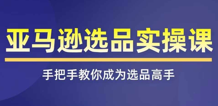 亞馬遜選品實(shí)操課程，快速掌握亞馬遜選品的技巧，覆蓋亞馬遜選品所有渠道插圖